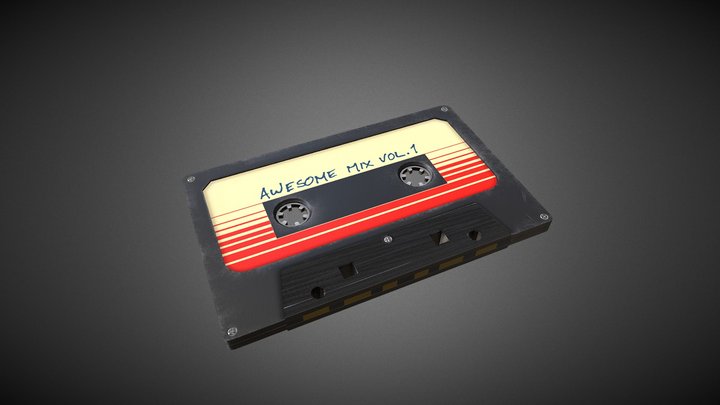 Awesome mix tape 3D Model
