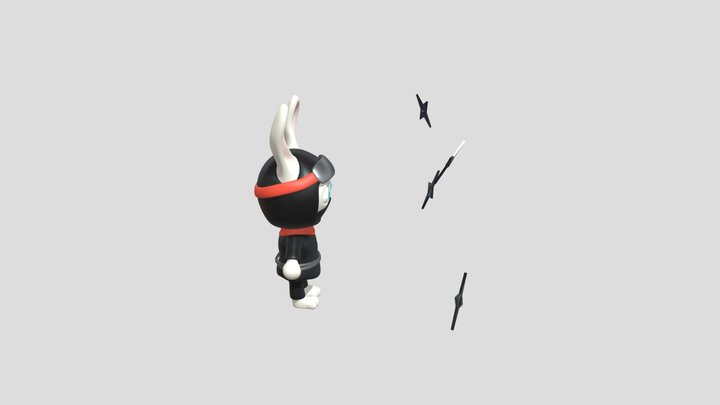 NINJA RABBIT (1) 3D Model
