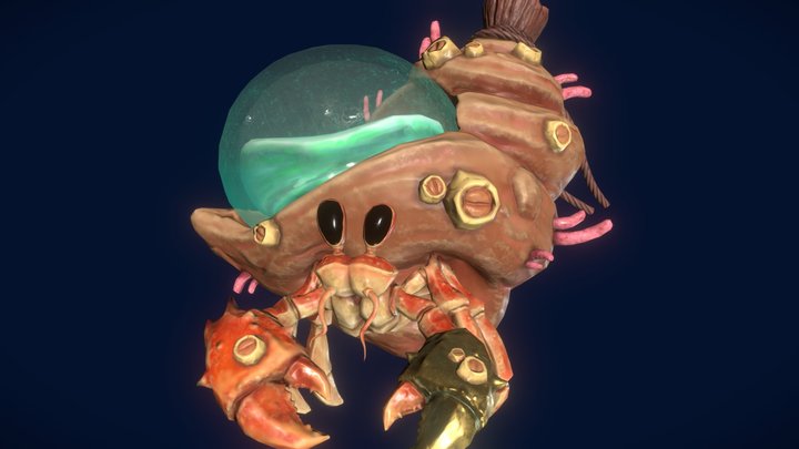 [Student Work] Holy Hermit Crab (Potion Flask) 3D Model