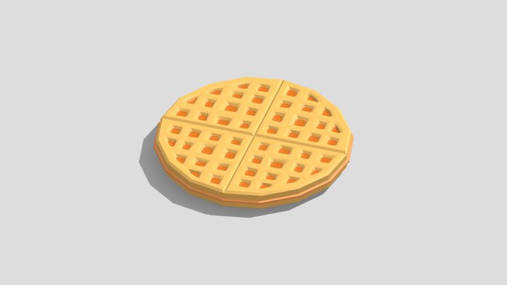 Round waffle 3D Model