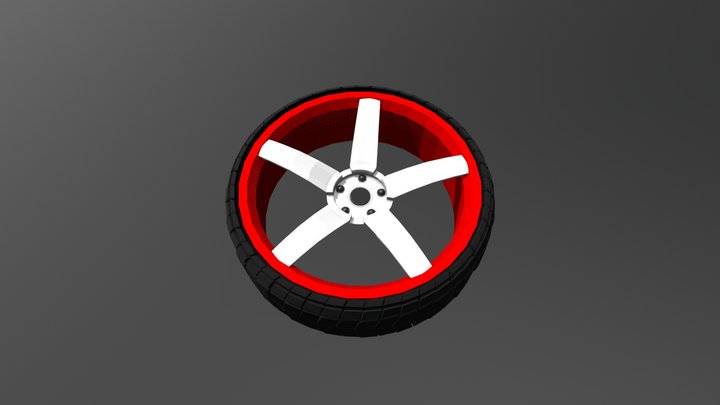 Car Wheel 3D Model