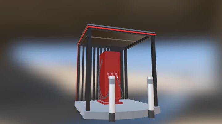 EV Charging Station A 3D Model