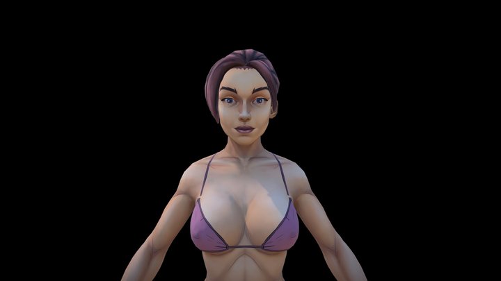 Female Body base for rpg #2 3D Model