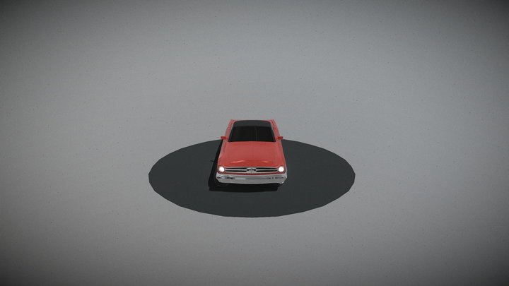 Muscle Car 3D Model