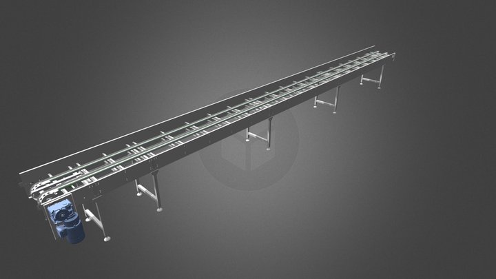 conveyor with box chain 3D Model