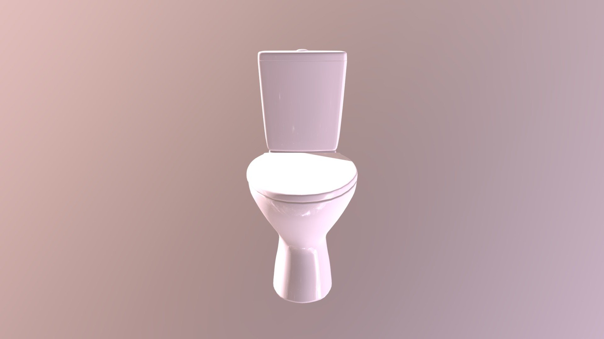 Zenit Close Coupled Push Button Flush Toilet