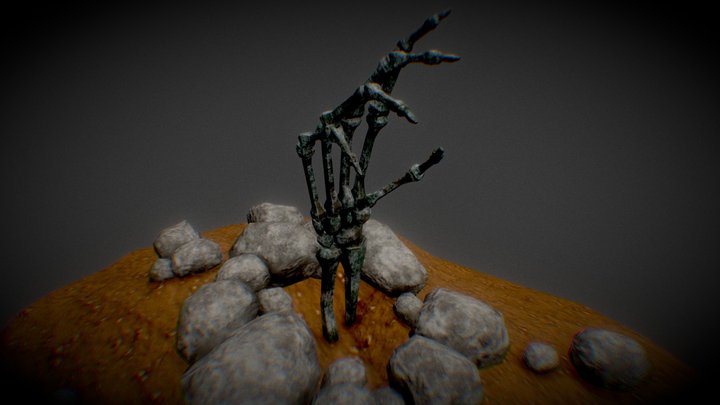 skull hand 3D Model