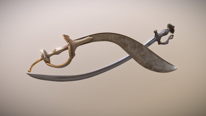 Sikh swords 3D Model