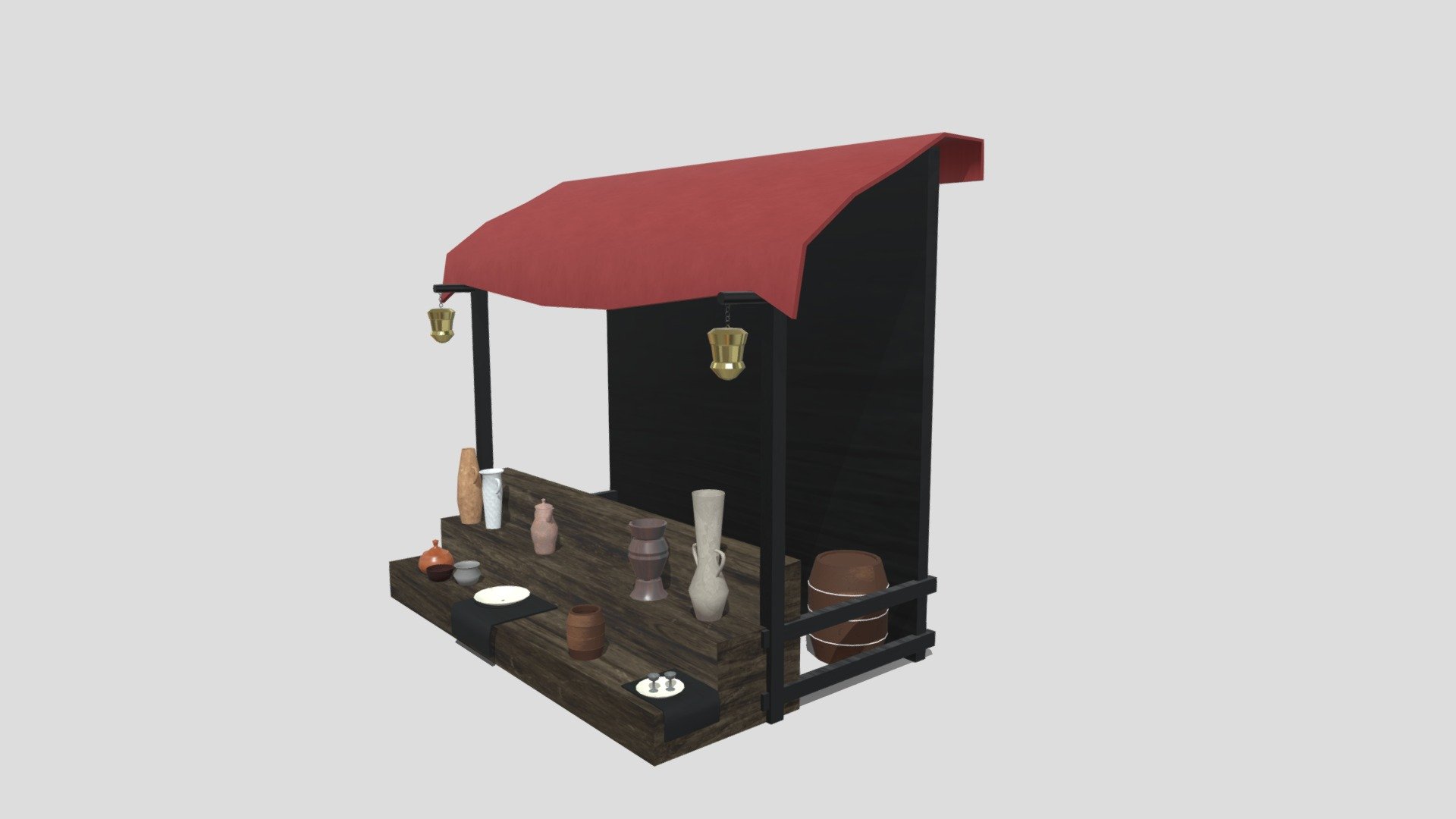 Merchant Stand - Download Free 3D model by WilliamGarneau [aa2d21a ...