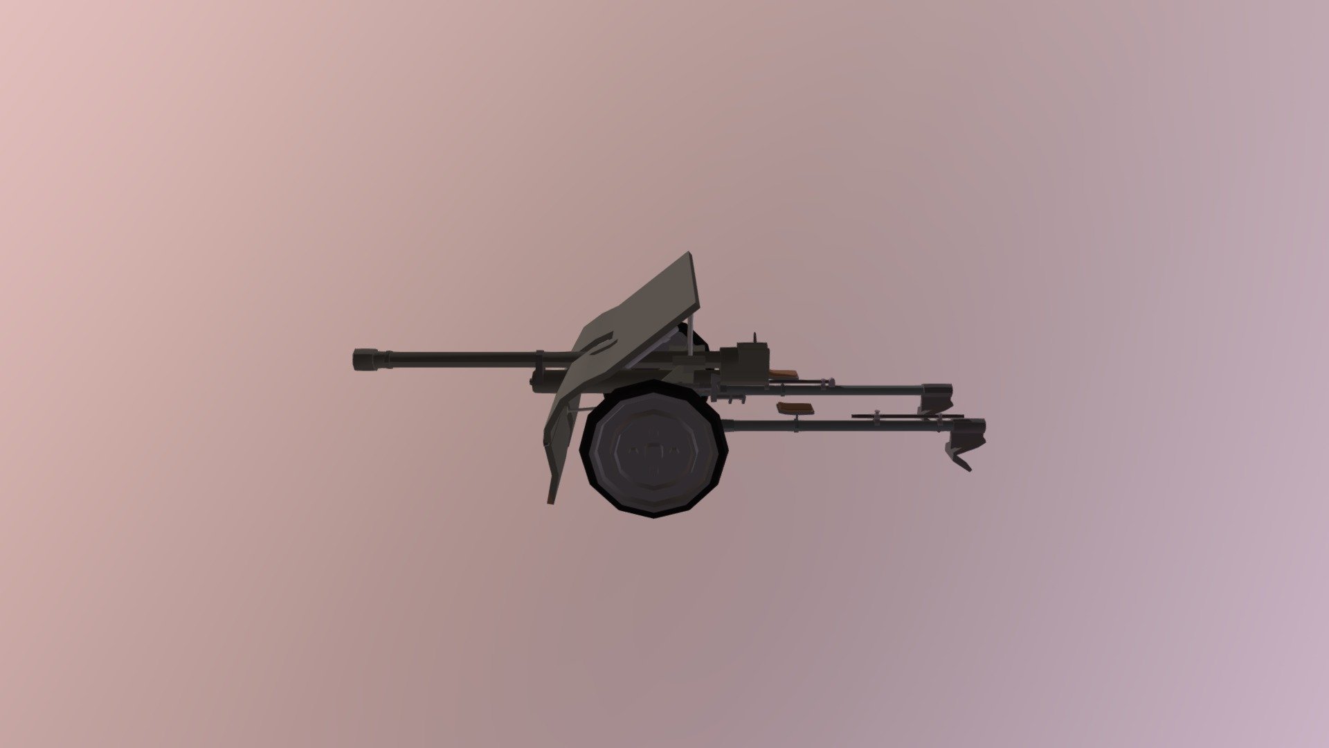 Bofors 37mm LowPoly - 3D model by invisibledeathfromradiation@gmail.com ...