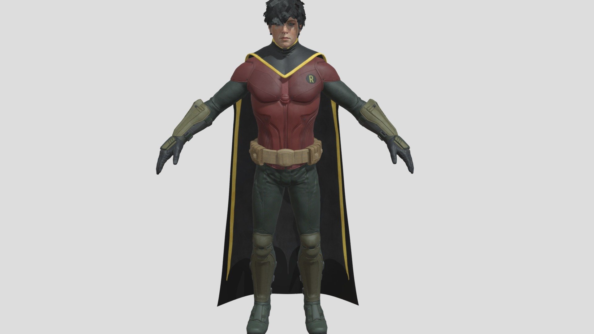 Batman Arkham Knight: Jason Todd Robin + Cape - Download Free 3D model by  EWTube0 (@EWTube0) [aa2e45f]