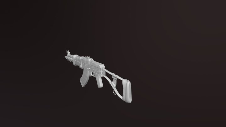 Chinese Assault Rifle 2 3D Model