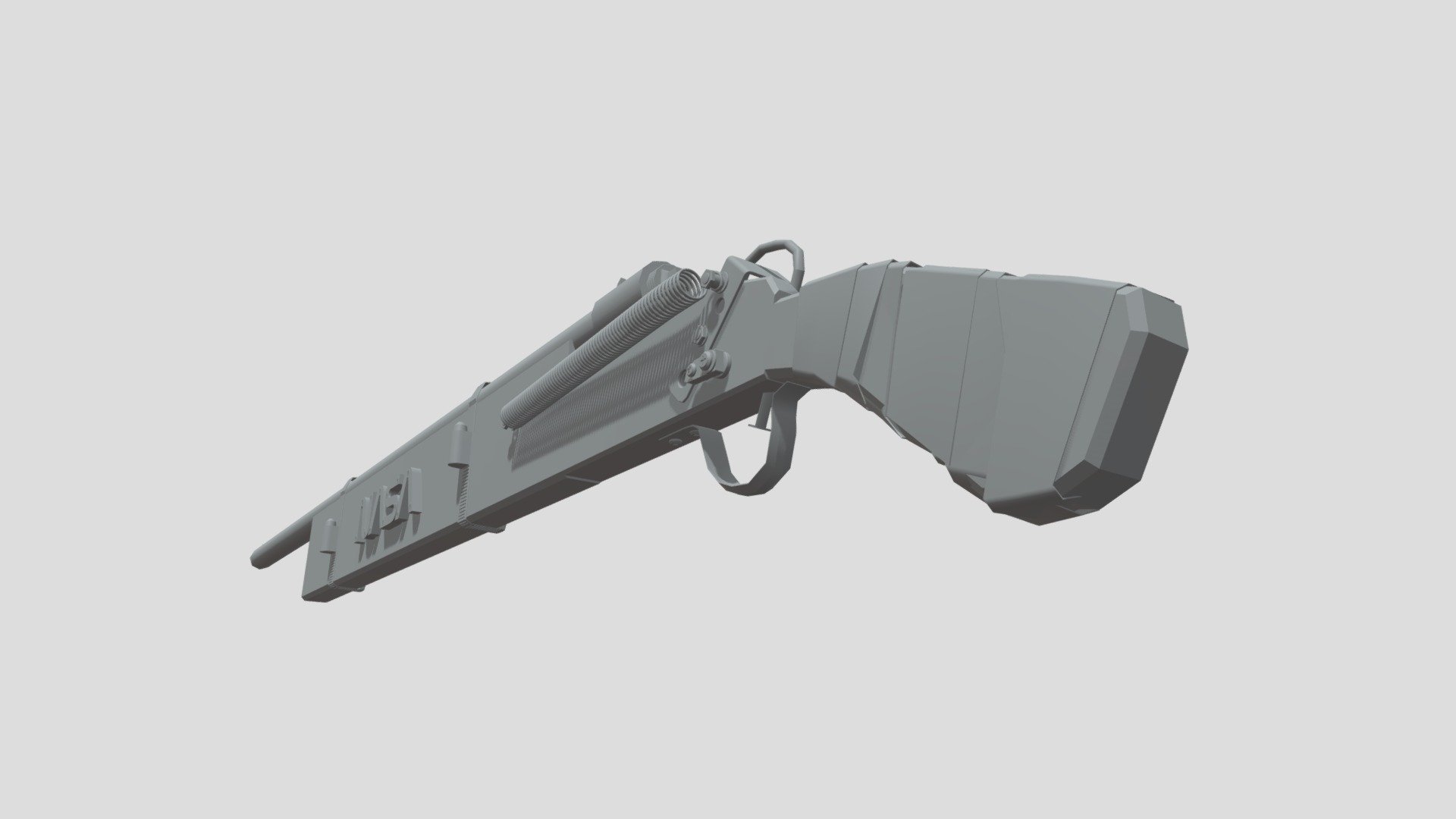 shoot gun Tom Sachs 3D model by ilyaguam [aa2e90b] Sketchfab