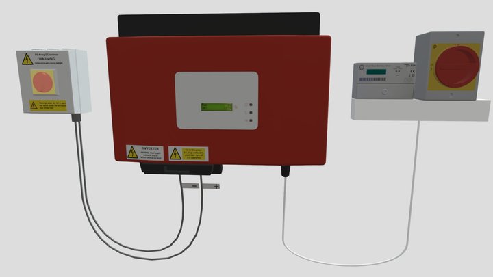 Solar Inverter Subsystem 3D Model