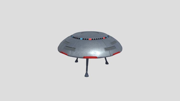 Landing UFO 3D Model