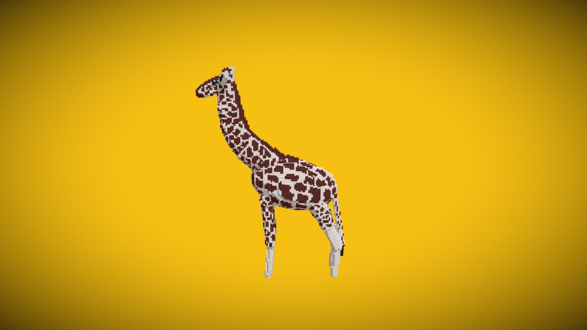 Giraffe Model Minecraft Safari Animal With Files 3d Model By Electro3d Electro3d Aa2f80a