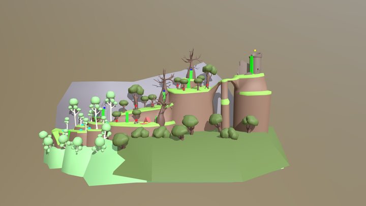 WIP forest level 3D Model