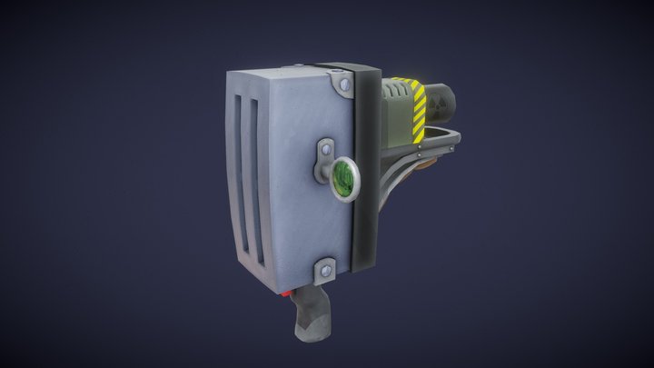 Stylized Toaster Gun 3D Model