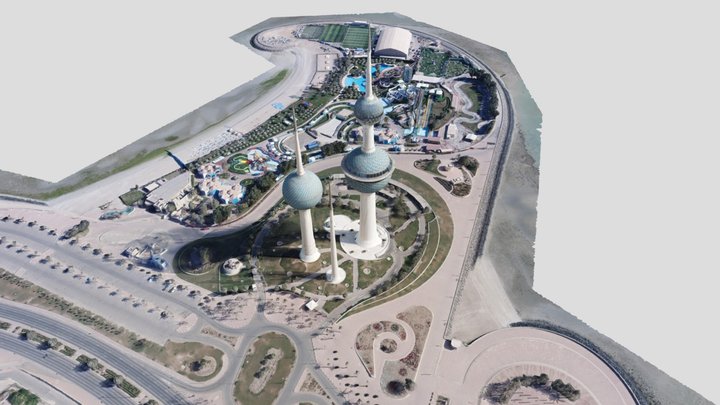 Kuwait Towers 3D Model