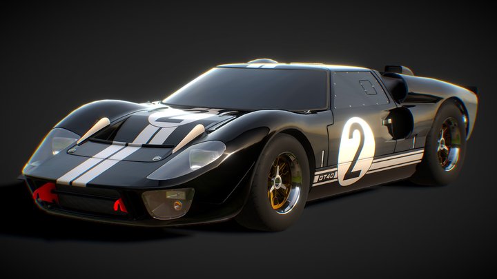Ford GT40 Mk II 3D Model