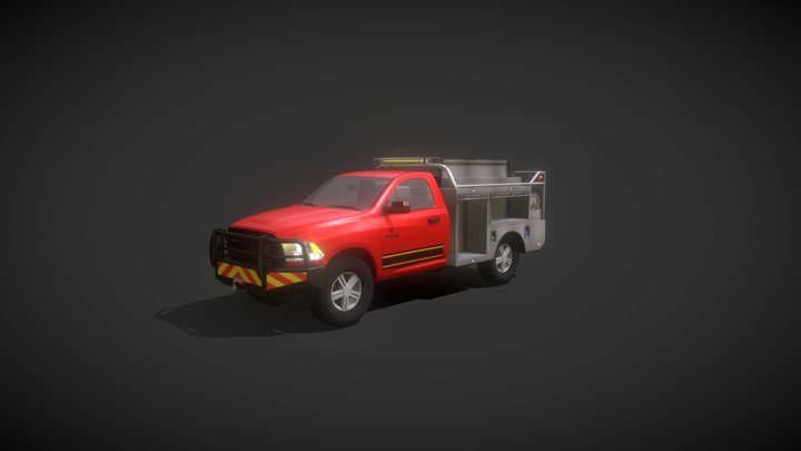 2014 Wildland Brush Truck 3D Model