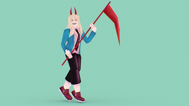 Power from 'Chainsaw Man' 3D Model