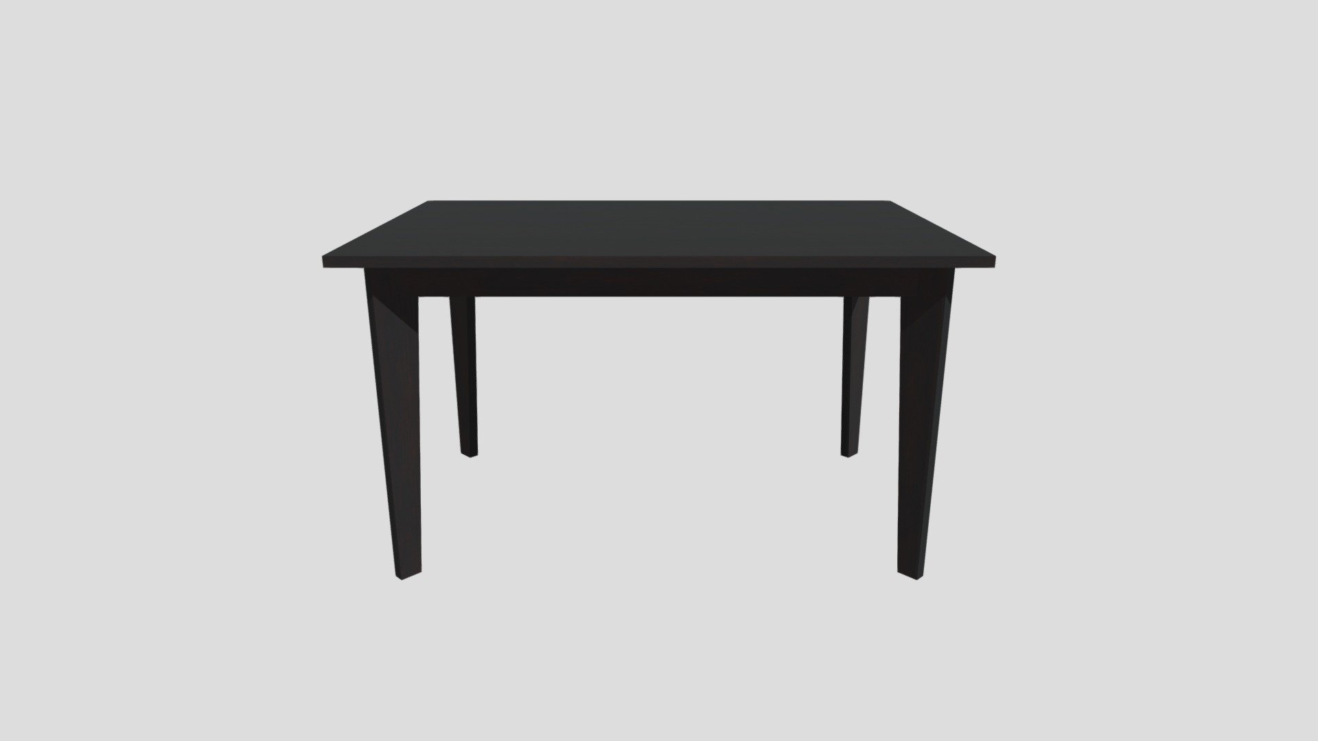 Sanders Dining Table Four Seater Mahogany 3D model by rupak [aa346d3