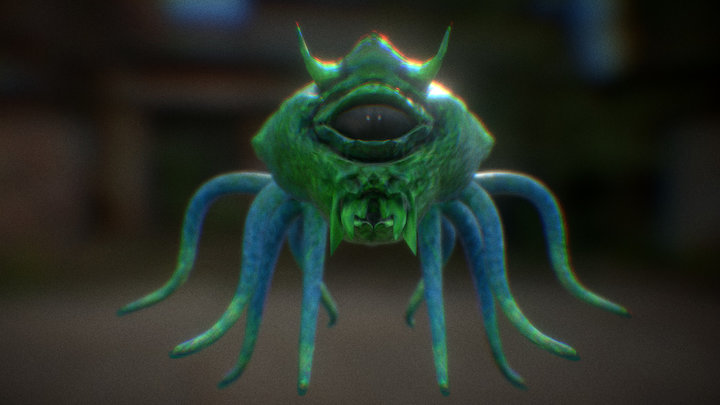 Enforcer With Tentacles 3D Model