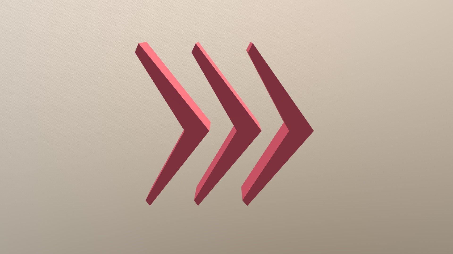 Red Arrow Chevrons Wayfinding