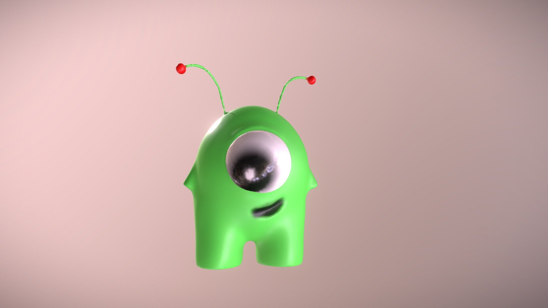 Cute Alien - 3D model by kisabyss [aa376ce] - Sketchfab