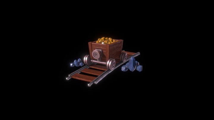 Stylized Cart 3D Model