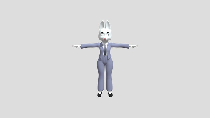 Diane_ Foxington With Textures 3D Model