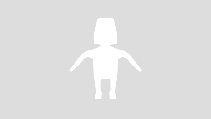 low poly character 3D Model