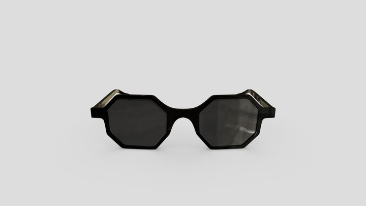 Black Glasses 3D Model