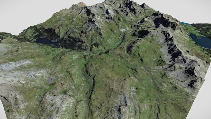 Julierpass Switzerland mountain pass 3D Model