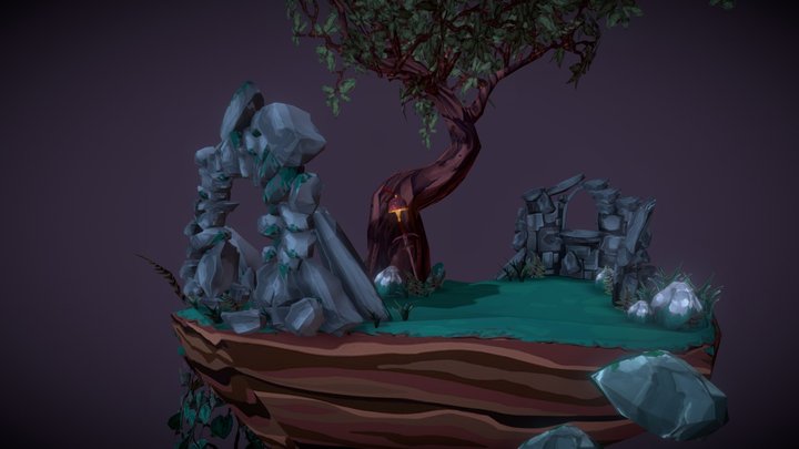 Island Diorama 3D Model