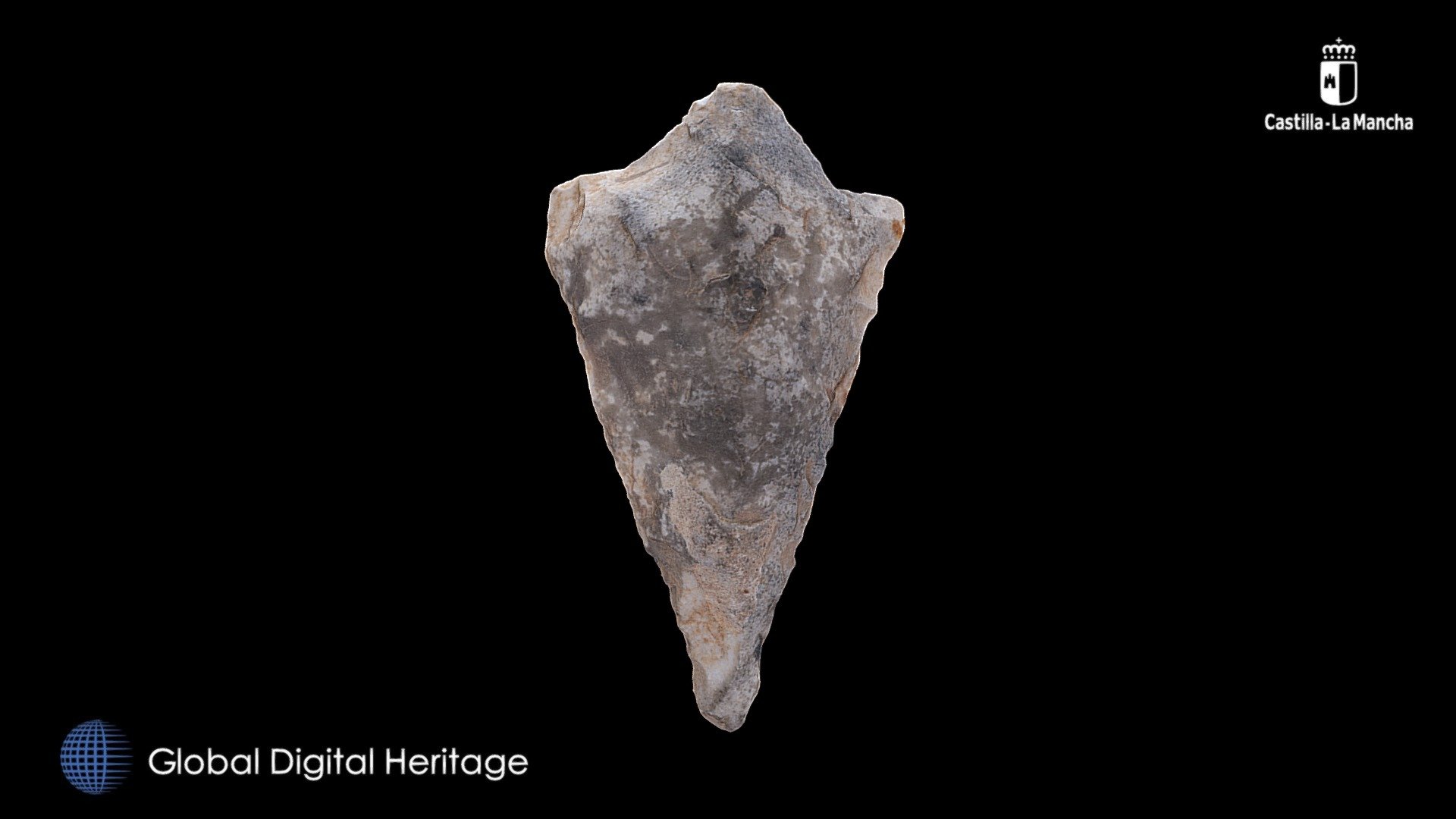 Stone arrowhead, El Toril, Castilla-La Mancha — Sketchfab embed 3D viewer