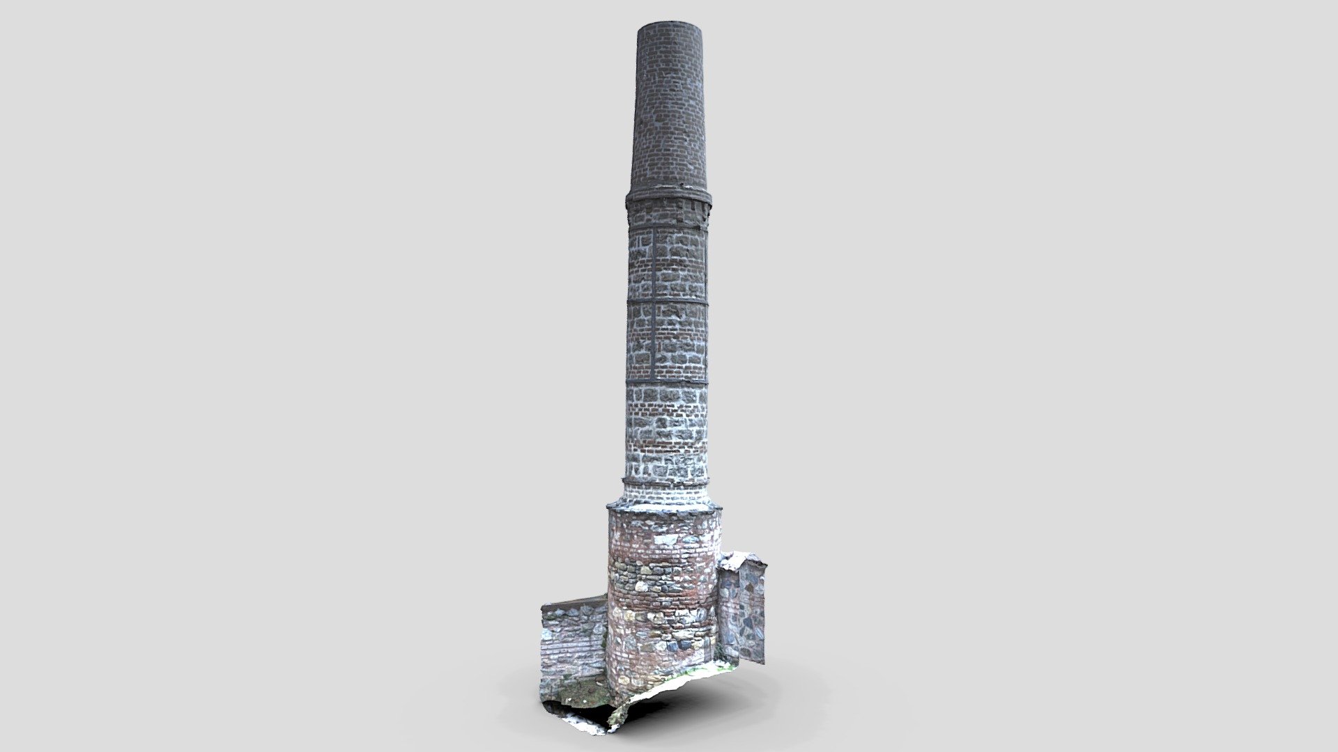 Historic Chimney Remnant. Free Model