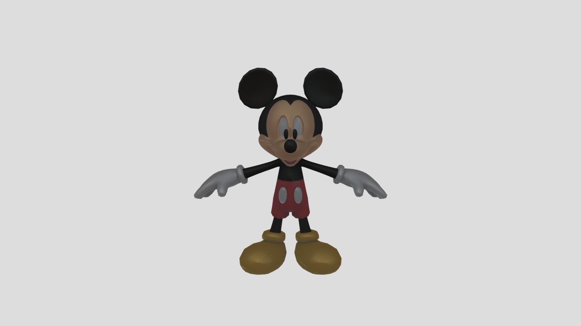 Mickey Mouse - Download Free 3D model by SpongebobGaming90 (@mt ...