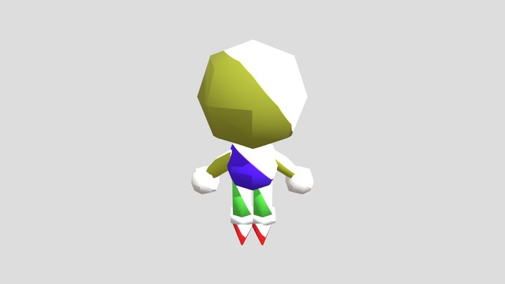 Low poly character 3D Model