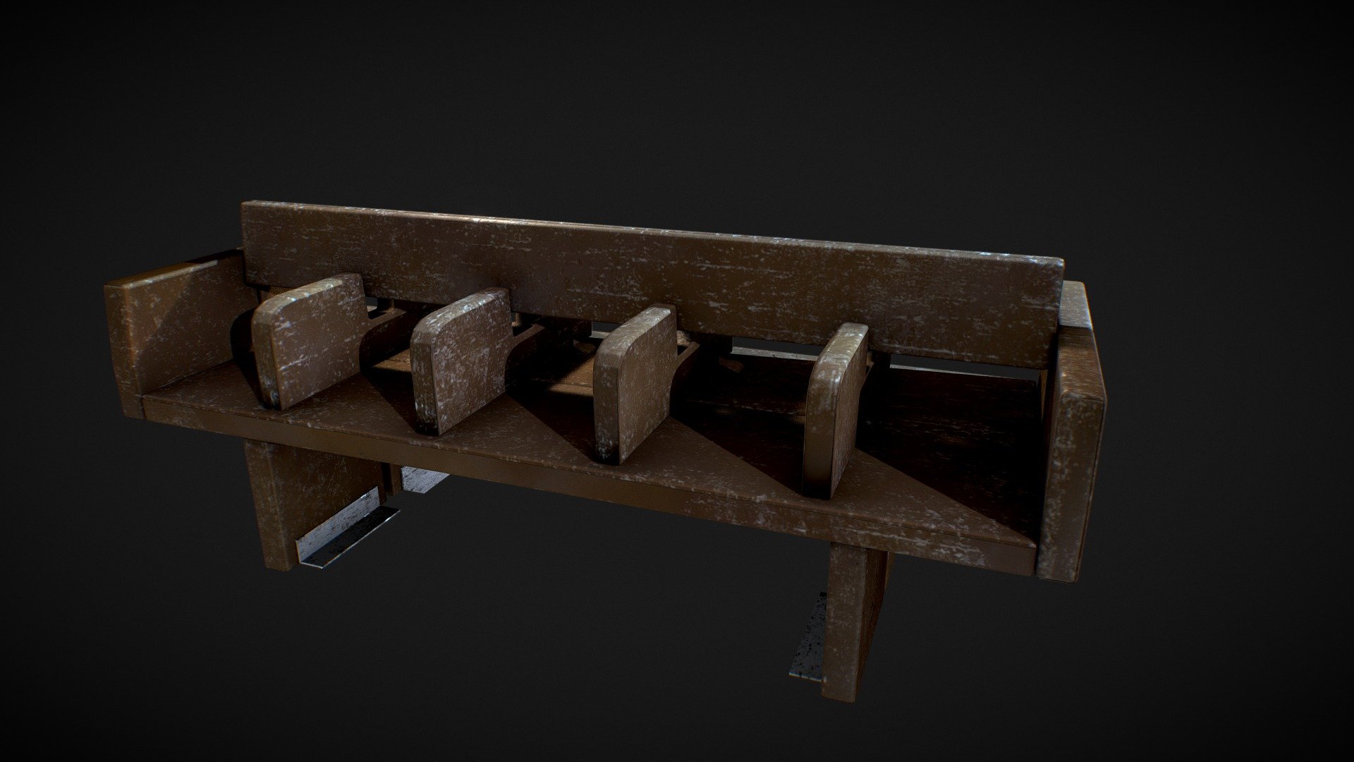 NYC Subway - Bench — Sketchfab embed 3D viewer