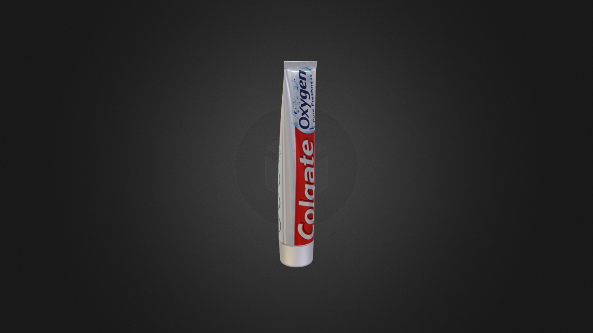 3D model Toothpaste - This is a 3D model of the Toothpaste. The 3D model is about text.