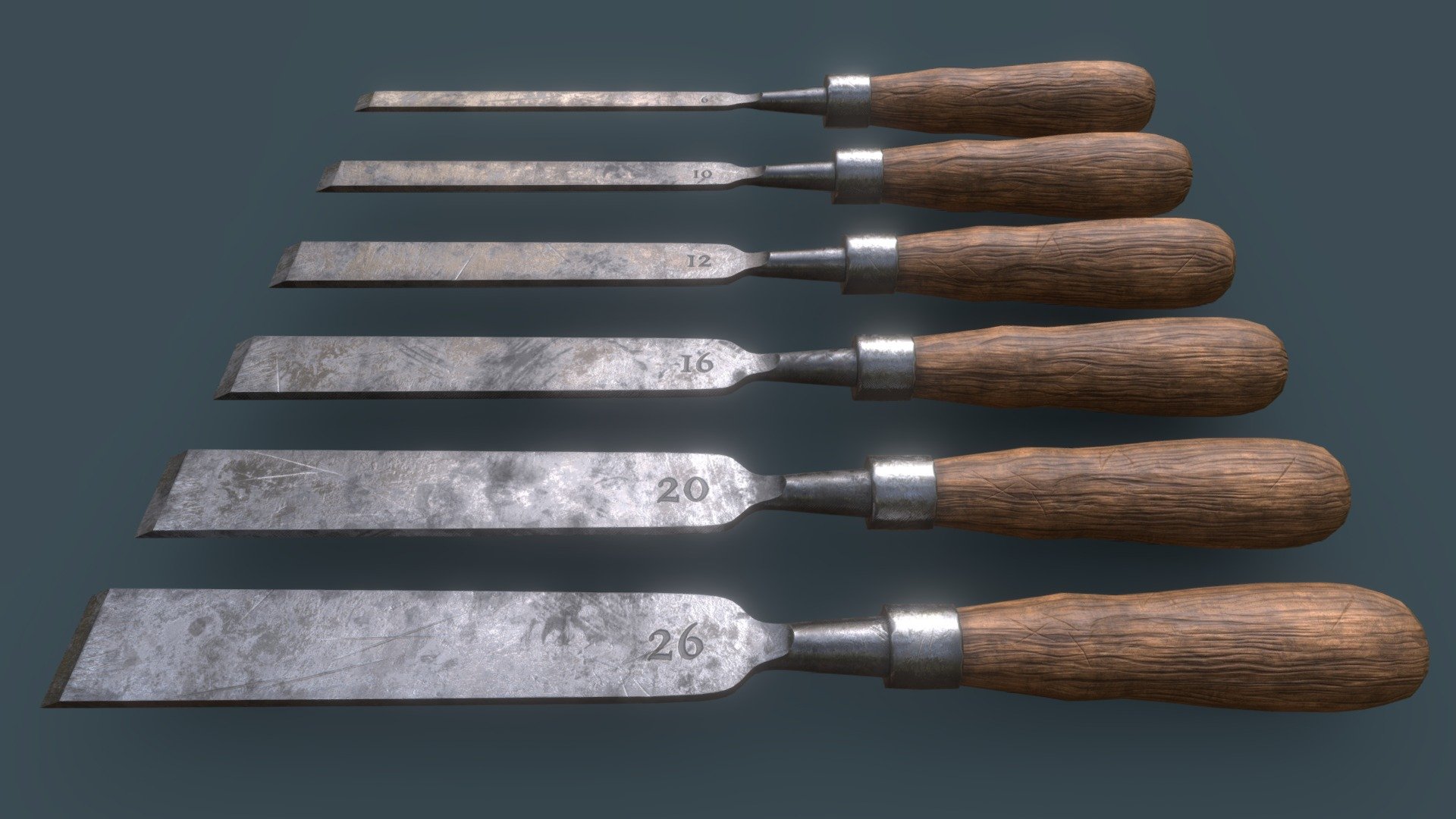 Chisels Download Free 3D model by Mikołaj Michalak (Nillusion) (M
