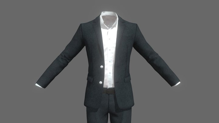 Black Suit 3D Model
