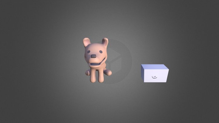 Dog Funny 3D Model