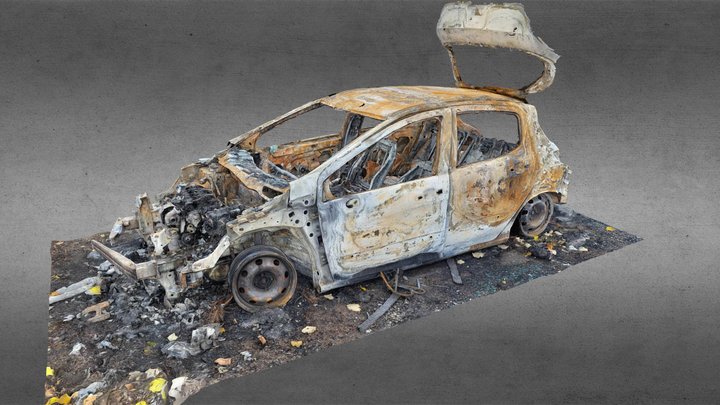 Burned car 3D Model
