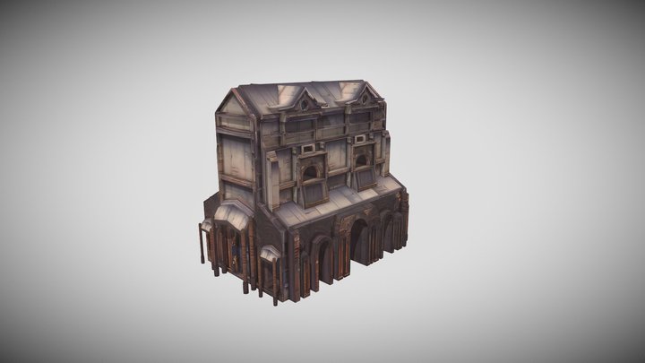 Fantasy_City_Building_04 3D Model