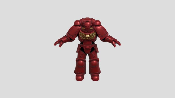 Blood Angel Space Marine 3D Model