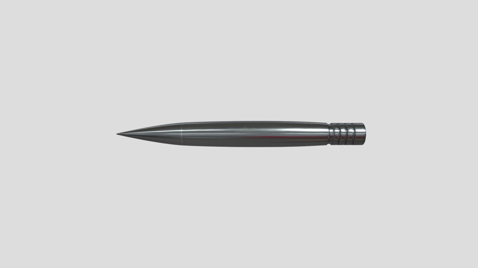 Sleek Metallic Bullet - 3D model by KLTSMSHR [aa4592f] - Sketchfab