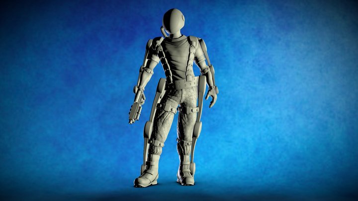 Exoskeleton soldier -stl for 3d printing